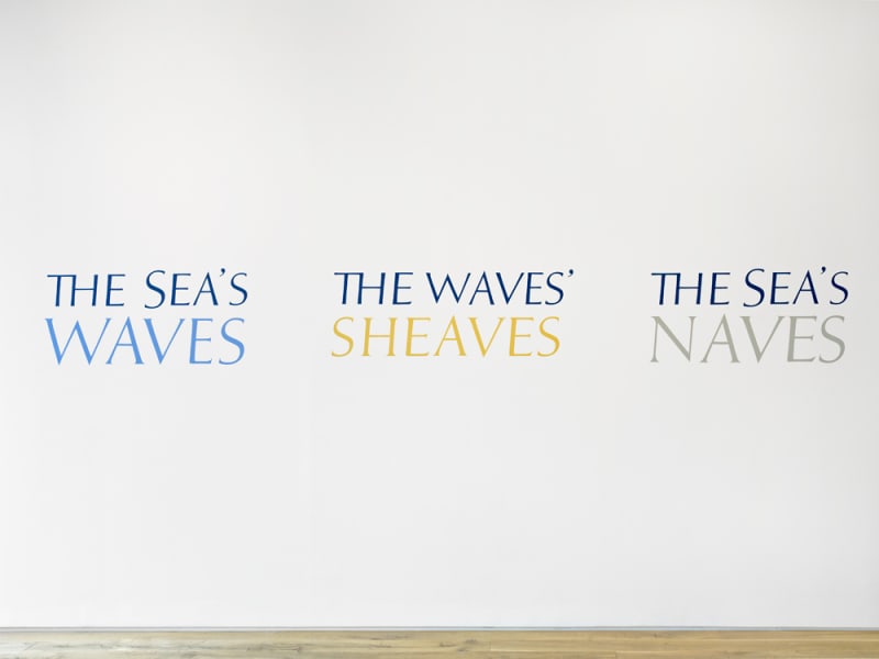 The Sea's Waves 1974 wall painting, with Stuart Barrie